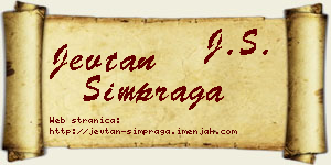 Jevtan Šimpraga vizit kartica